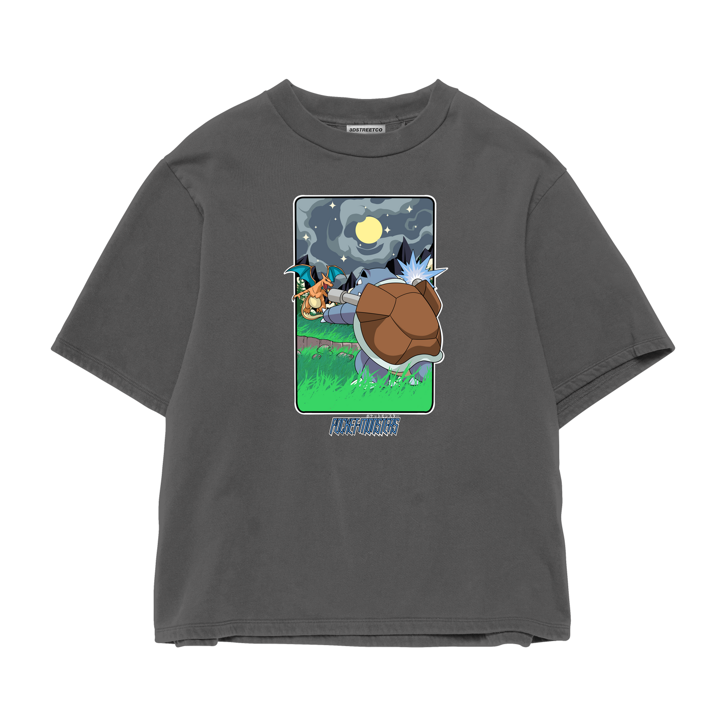 BLASTOISE BLUE VS RED HEAVYWEIGHT SHIRT