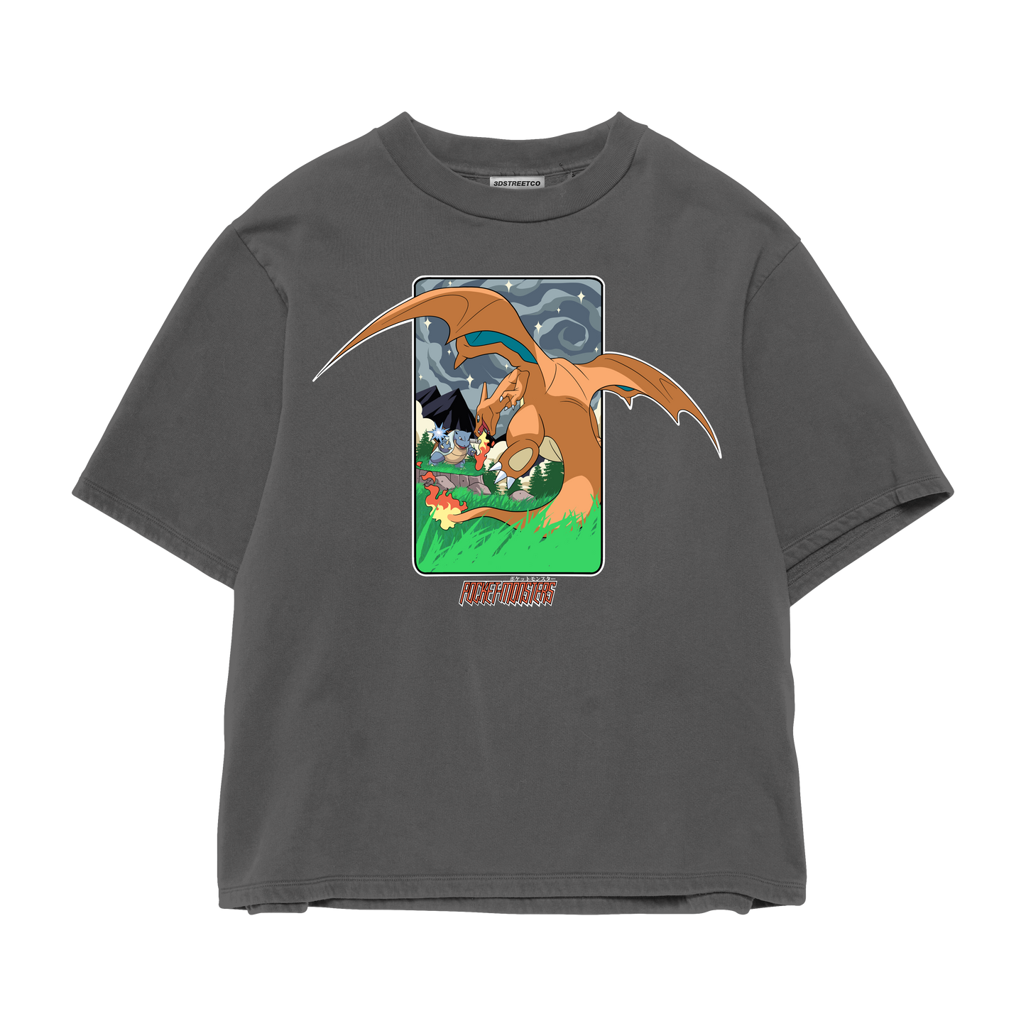 CHARIZARD RED VS BLUE HEAVYWEIGHT SHIRT