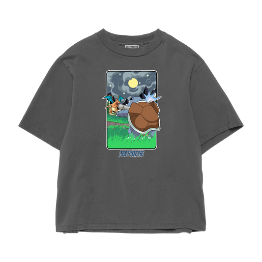 BLASTOISE BLUE VS RED HEAVYWEIGHT SHIRT