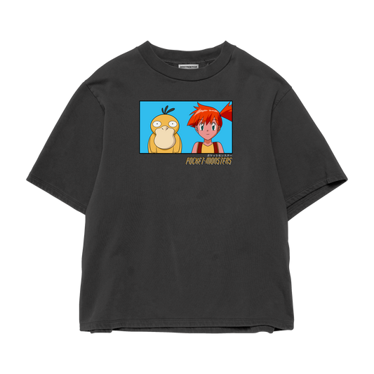MISTY AND PSYDUCK HEAVY WEIGHT T-SHIRT